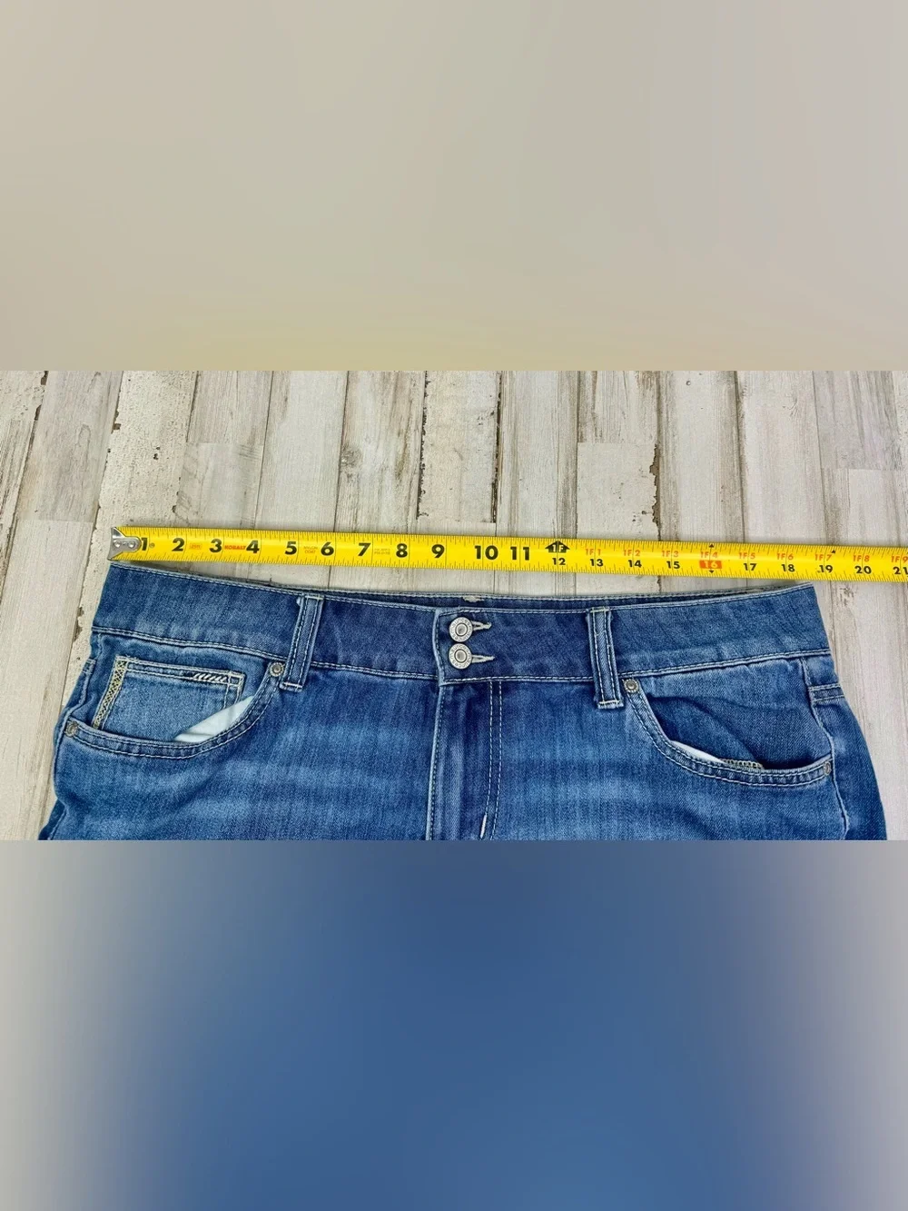 Maurices Jeans Womens 16S Blue High Rise Straight Leg